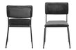 Cornelia-tuoli, 2 kpl / pakkaus, harmaa /musta hinta ja tiedot | Ruokapöydän tuolit | hobbyhall.fi