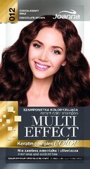 Joanna Multi Effect sävyttävä shampoo 35 g, 012 Chocolate Brown hinta ja tiedot | Hiusvärit | hobbyhall.fi