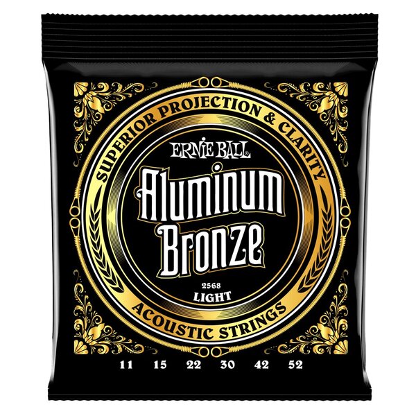 Akustisen kitaran kielet Ernie Ball 2568 Aluminum Bronze 11-52