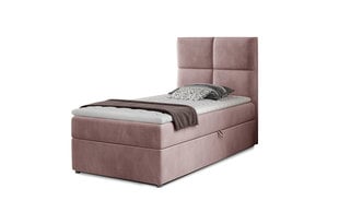 Sänky NORE Rivia 05, 90x200 cm, vaaleanpunainen hinta ja tiedot | Sängyt | hobbyhall.fi