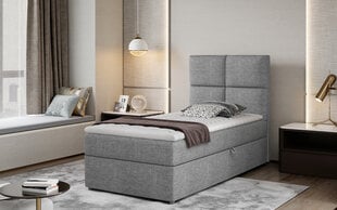 Sänky NORE Rivia 12, 90x200 cm, harmaa hinta ja tiedot | Sängyt | hobbyhall.fi
