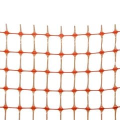 Suojaverkko BARRIER NET, 1x30 m, 90x26 mm, 100 g/m2, oranssi hinta ja tiedot | Aidat ja tarvikkeet | hobbyhall.fi