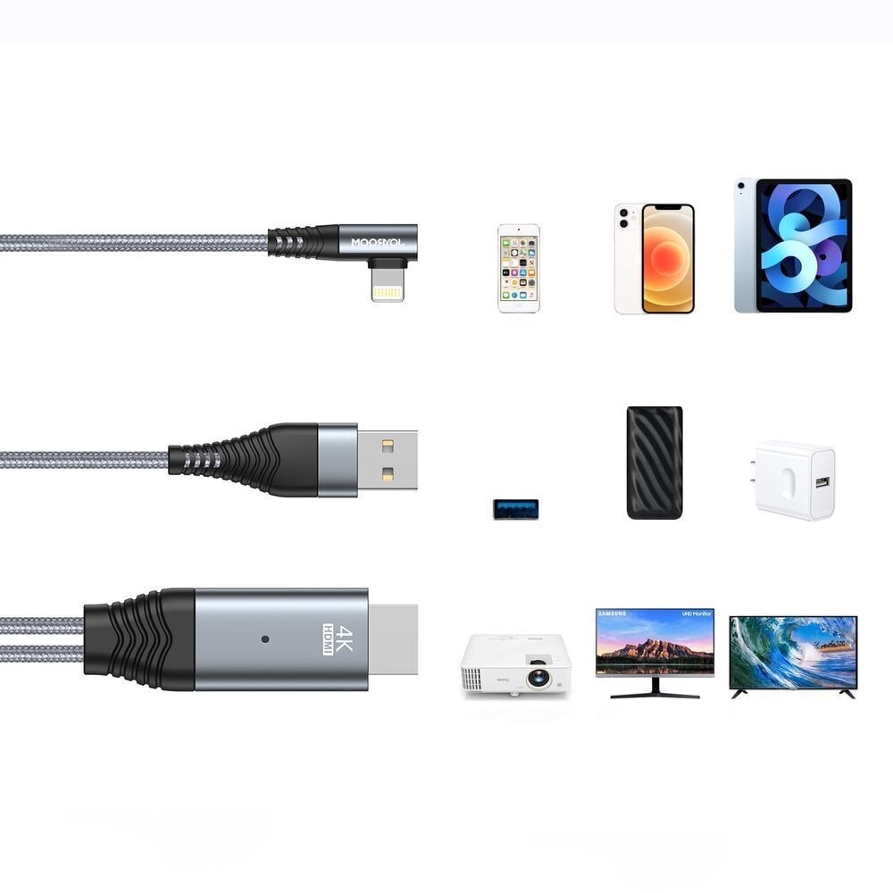 Joyroom USB Typ C to HDMI 4K@60Hz adapter screen mirroring (SY-35L1) hinta ja tiedot | Puhelinkaapelit | hobbyhall.fi