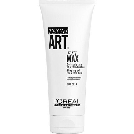 Vahvakiinteinen hiusgeeli L'Oreal Tecni Art Fix Max Shaping Gel 6 200 ml hinta ja tiedot | Kampaamotuotteet | hobbyhall.fi