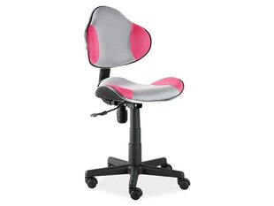 Lasten tuoli Signal Meble Signal Meble Q-G2, vaaleanpunainen/harmaa hinta ja tiedot | Toimistotuolit | hobbyhall.fi