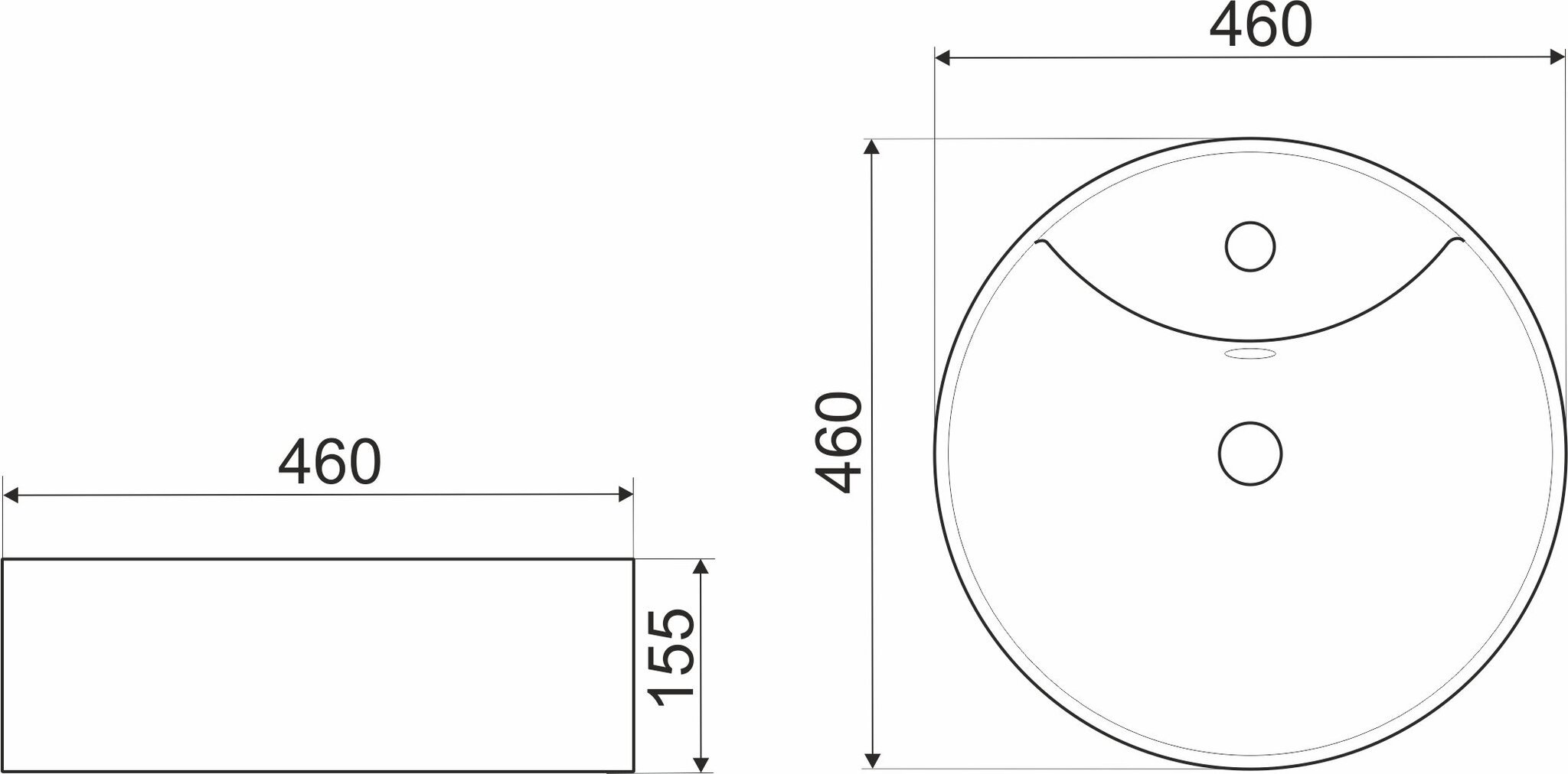 Keraaminen pesuallas Kerra KR 138 hinta ja tiedot | Pesualtaat | hobbyhall.fi