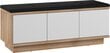 Meblocross Hybrid Hyb - 02 3D -penkki eteiseen säilytystilalla, 120 x 48 x 40 cm, tammi / valkoinen / musta hinta ja tiedot | Kenkäkaapit ja -hyllyt | hobbyhall.fi