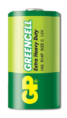 GP Greencell akku R14 (C) hinta ja tiedot | Paristot | hobbyhall.fi