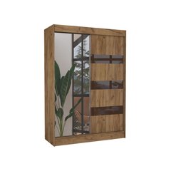 Vaatekaappi Adrk Furniture Toura 150 cm, ruskea hinta ja tiedot | Kaapit | hobbyhall.fi