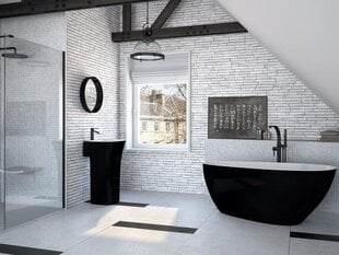 Besco Goya XS -kylpyamme, musta / valkoinen hinta ja tiedot | Besco Kodin remontointi | hobbyhall.fi