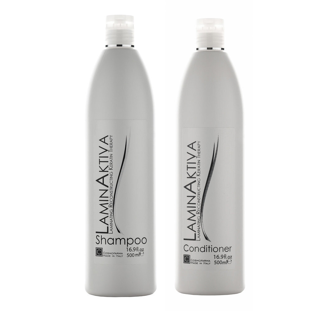 Hiustenhoitosetti keratiinilla Cosmofarma Laminaktiva 500 ml + 500 ml hinta ja tiedot | Shampoot | hobbyhall.fi