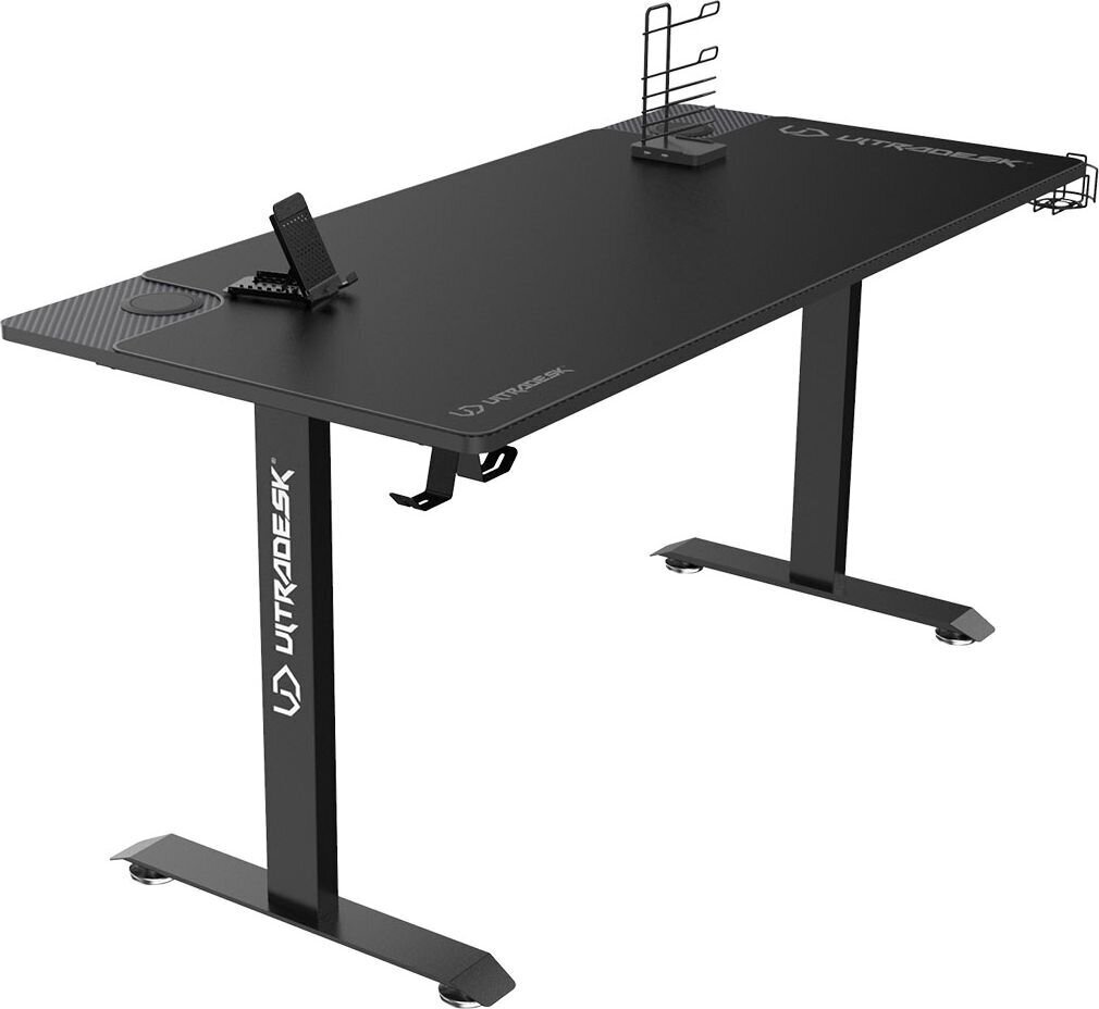 Pelipöytä Ultradesk Momentum, musta hinta ja tiedot | Tietokonepöydät ja työpöydät | hobbyhall.fi