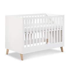 Vauvansänky Noah, 120x60cm, valkoinen hinta ja tiedot | Pinnasängyt | hobbyhall.fi
