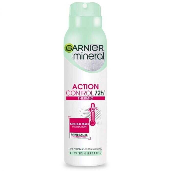 Suihkedeodorantti Garnier Mineral Action Control 72H, 150 ml hinta ja tiedot | Deodorantit | hobbyhall.fi