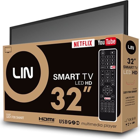 32" HD LED TV LIN 32D1700 hinta ja tiedot | Televisiot | hobbyhall.fi