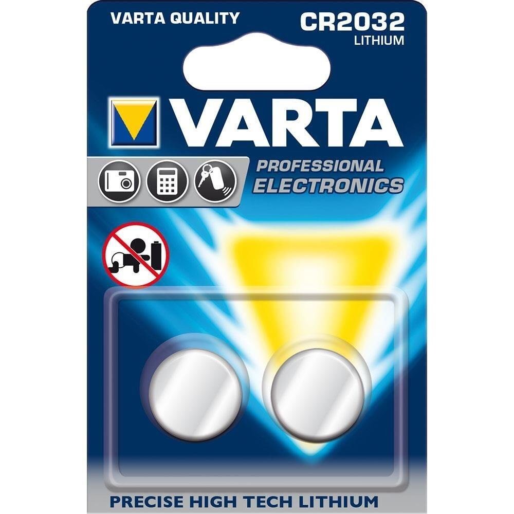 Varta CR 2032 litiumparistot, 2 kpl hinta ja tiedot | Paristot | hobbyhall.fi