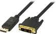 Deltaco DP-2010, DisplayPort, DVI, 1m hinta ja tiedot | Kaapelit ja adapterit | hobbyhall.fi