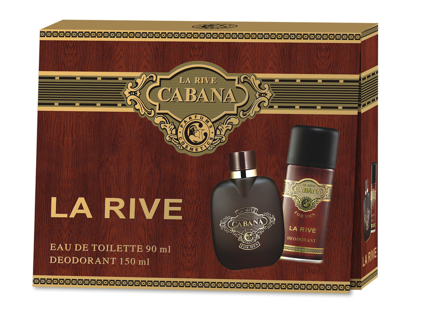 La Rive Cabana -hajuvesisetti miehille: EDT 90 ml + deodorantti 150 ml hinta ja tiedot | Miesten hajuvedet | hobbyhall.fi