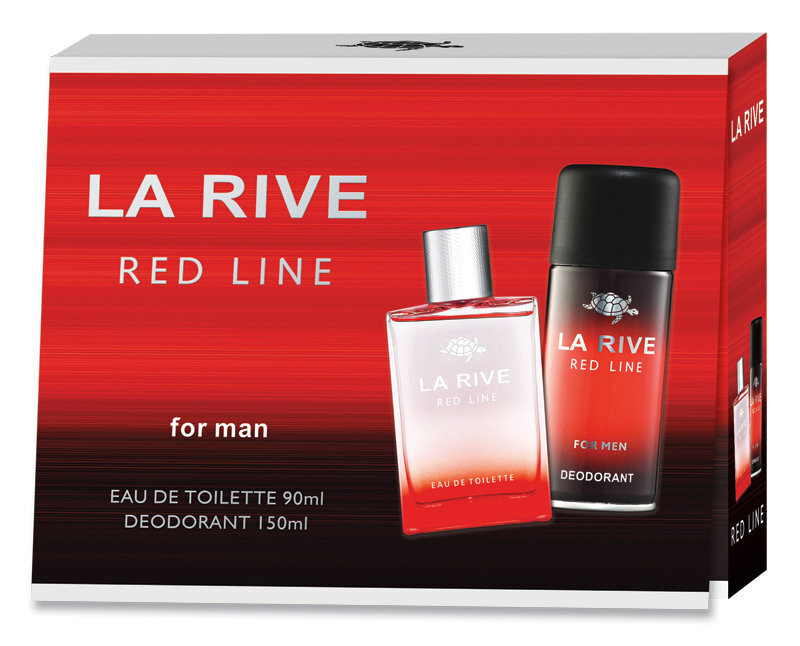 Setti La Rive Red Line: EDT 90 ml + deodorantti 150 ml hinta ja tiedot | Miesten hajuvedet | hobbyhall.fi