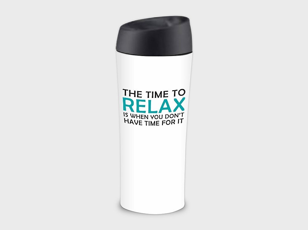 Termosmuki Ambition Happy Relax, 400 ml hinta ja tiedot | Termoskannut ja termosmukit | hobbyhall.fi