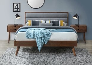 Sänky Orlando 160x200 cm, ruskea/harmaa hinta ja tiedot | Sängyt | hobbyhall.fi