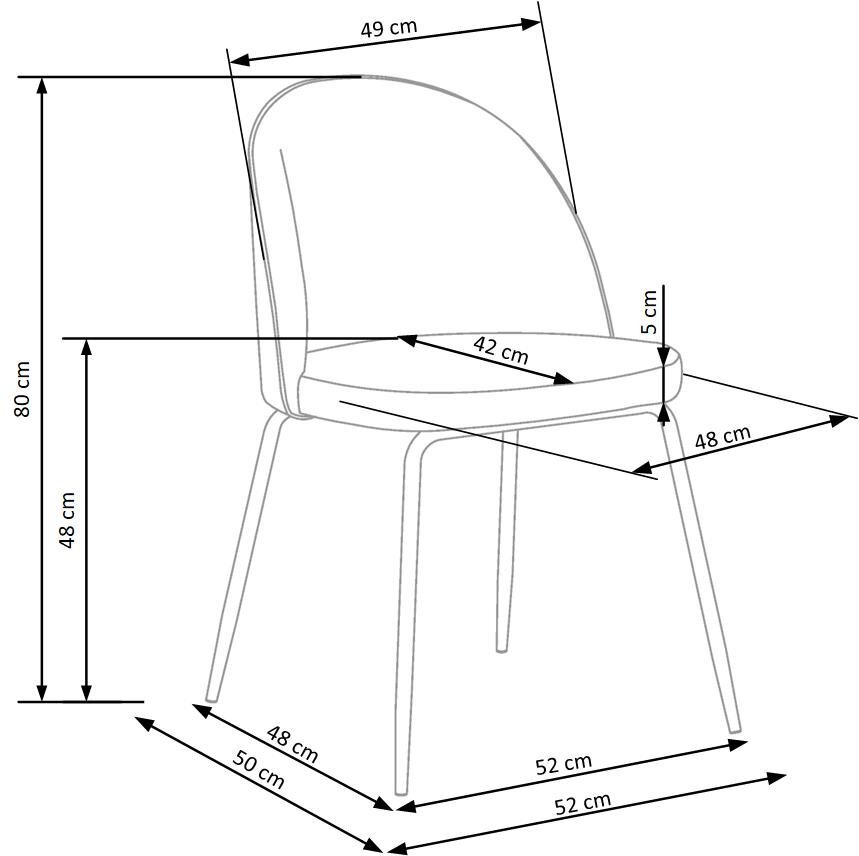 2-tuolinen setti K314, harmaa/musta hinta ja tiedot | Ruokapöydän tuolit | hobbyhall.fi