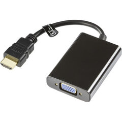 Deltaco HDMI-VGA7, HDMI, VGA, 0.2m hinta ja tiedot | Adapterit | hobbyhall.fi