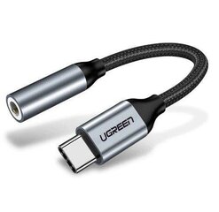 Ugreen AV142 3,5 mm adapteri, USB-C, musta hinta ja tiedot | Ugreen Tietokoneiden lisävarusteet | hobbyhall.fi