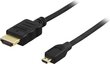 Deltaco HDMI-1033, HDMI-A/Micro HDMI, 3 m hinta ja tiedot | Kaapelit ja adapterit | hobbyhall.fi