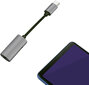 Platinetti PMMAC35 Multimediasovitin Type-C Mini Jack 3,5 mm + Type-C hopea hinta ja tiedot | Adapterit | hobbyhall.fi