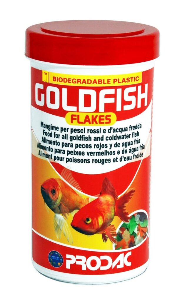 Hiutaleet kultakaloille Prodac Goldfish Flakes 1200ml 160g hinta ja tiedot | Kalanruoka | hobbyhall.fi