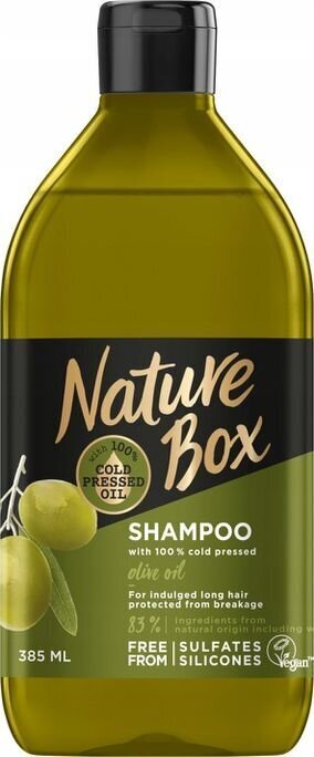 NATURE BOX shampoo oliiviöljyllä 385 ml. hinta ja tiedot | Shampoot | hobbyhall.fi