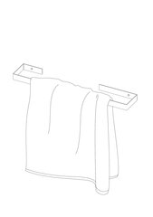 Deante pyyheteline Mokko ADM A621, 60 cm, valkoinen matta hinta ja tiedot | Kylpyhuoneen sisustus | hobbyhall.fi