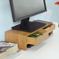 Näyttöteline SoBuy FRG198-N, ruskea hinta ja tiedot | Tietokonepöydät ja työpöydät | hobbyhall.fi