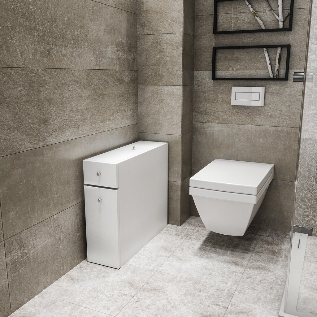 Kalune Design Calencia kylpyhuonekaappi, valkoinen hinta ja tiedot | Kylpyhuonekaapit | hobbyhall.fi
