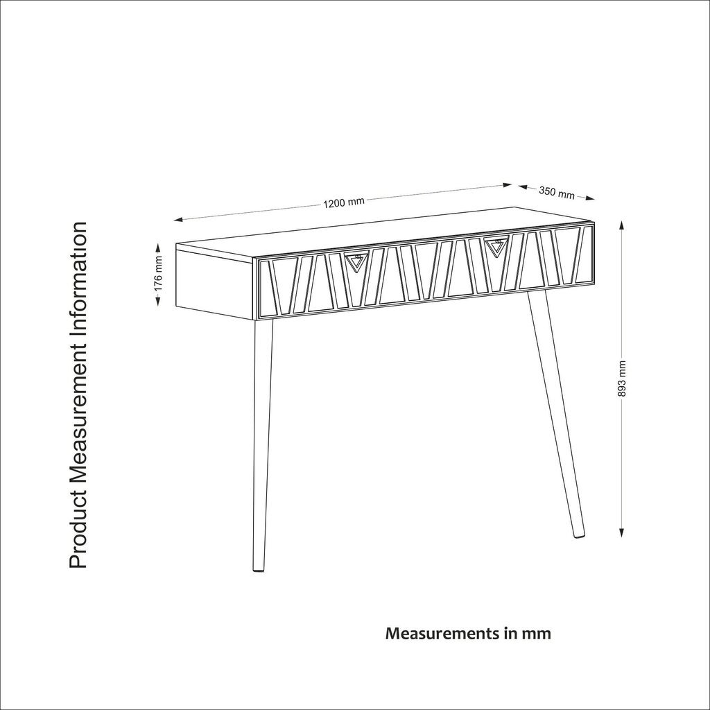 Konsolipöytä Kalune Design Forest, ruskea/tummanvihreä hinta ja tiedot | Sivupöydät | hobbyhall.fi