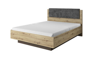 Sänky Laski Meble Arco N 160x200cm, ruskea/harmaa hinta ja tiedot | Sängyt | hobbyhall.fi