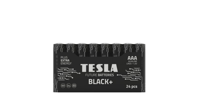 Tesla AAA Black+ R03 patterit 24 kpl hinta ja tiedot | Paristot | hobbyhall.fi