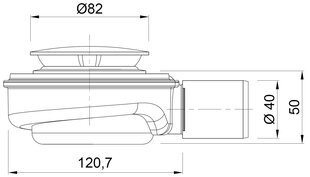 Suihkualtaan pohjaventtiili Speed fi 50 mm hinta ja tiedot | Vesilukot | hobbyhall.fi