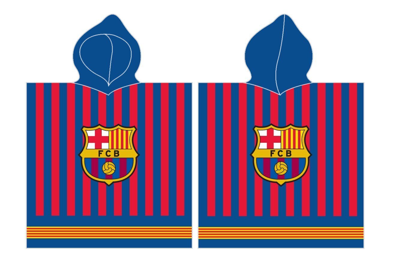 Pyyhe - poncho FC Barcelona, 60x120 cm hinta ja tiedot | Pyyhkeet | hobbyhall.fi