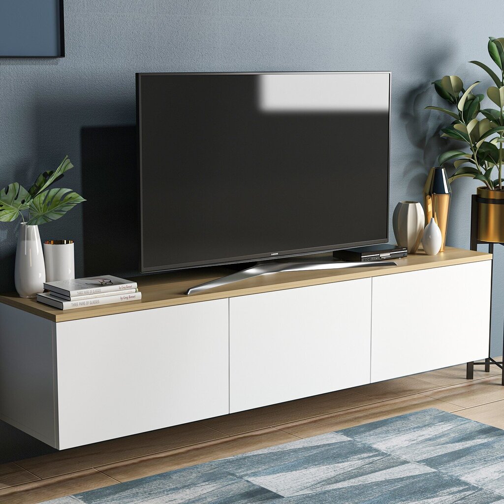 TV-taso Kalune Design 382 (I), 160 cm, valkoinen hinta ja tiedot | TV-tasot | hobbyhall.fi