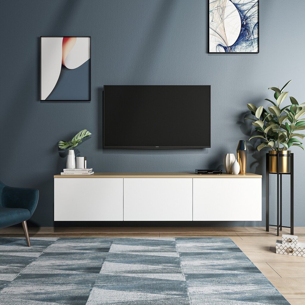 TV-aso Kalune Design 382 (I), 160 cm, valkoinen hinta ja tiedot | TV-tasot | hobbyhall.fi