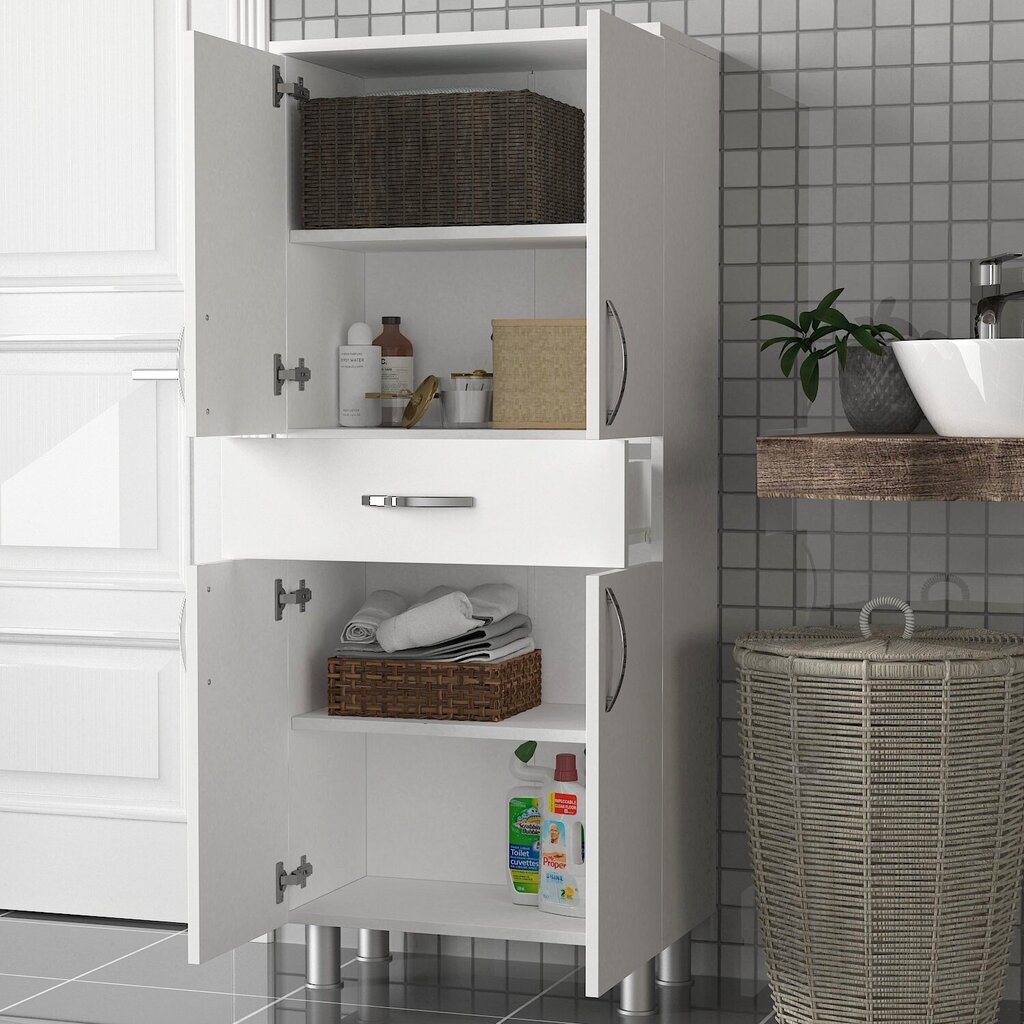 Kylpyhuonekaappi Kalune Design 731(II), valkoinen hinta ja tiedot | Kylpyhuonekaapit | hobbyhall.fi
