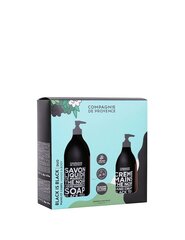 Setti CDP Black Tea: nestemäinen saippua 495 ml + käsivoide 300 ml hinta ja tiedot | Compagnie De Provence Vartalonhoito | hobbyhall.fi