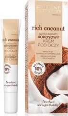 Eveline Rich Coconut Silmänympärysvoide, 20 ml hinta ja tiedot | Silmänympärysvoiteet ja seerumit | hobbyhall.fi