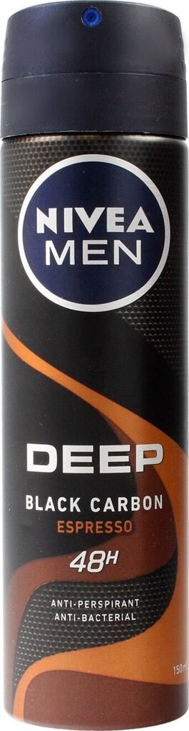 Nivea Men Deep Espresso suihkedeodorantti, 150 ml hinta ja tiedot | Deodorantit | hobbyhall.fi