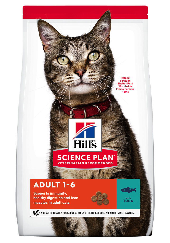 Hill's Science Plan Adult kuivaruoka kissoille, tonnikalanmakuinen, 300g hinta ja tiedot | Kissan kuivaruoka | hobbyhall.fi