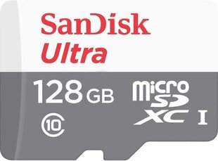 Muistikortti SanDisk, SDXC 128 GB UHS-I/SDSQUNR-128G-GN3MN hinta ja tiedot | Puhelimen muistikortit | hobbyhall.fi