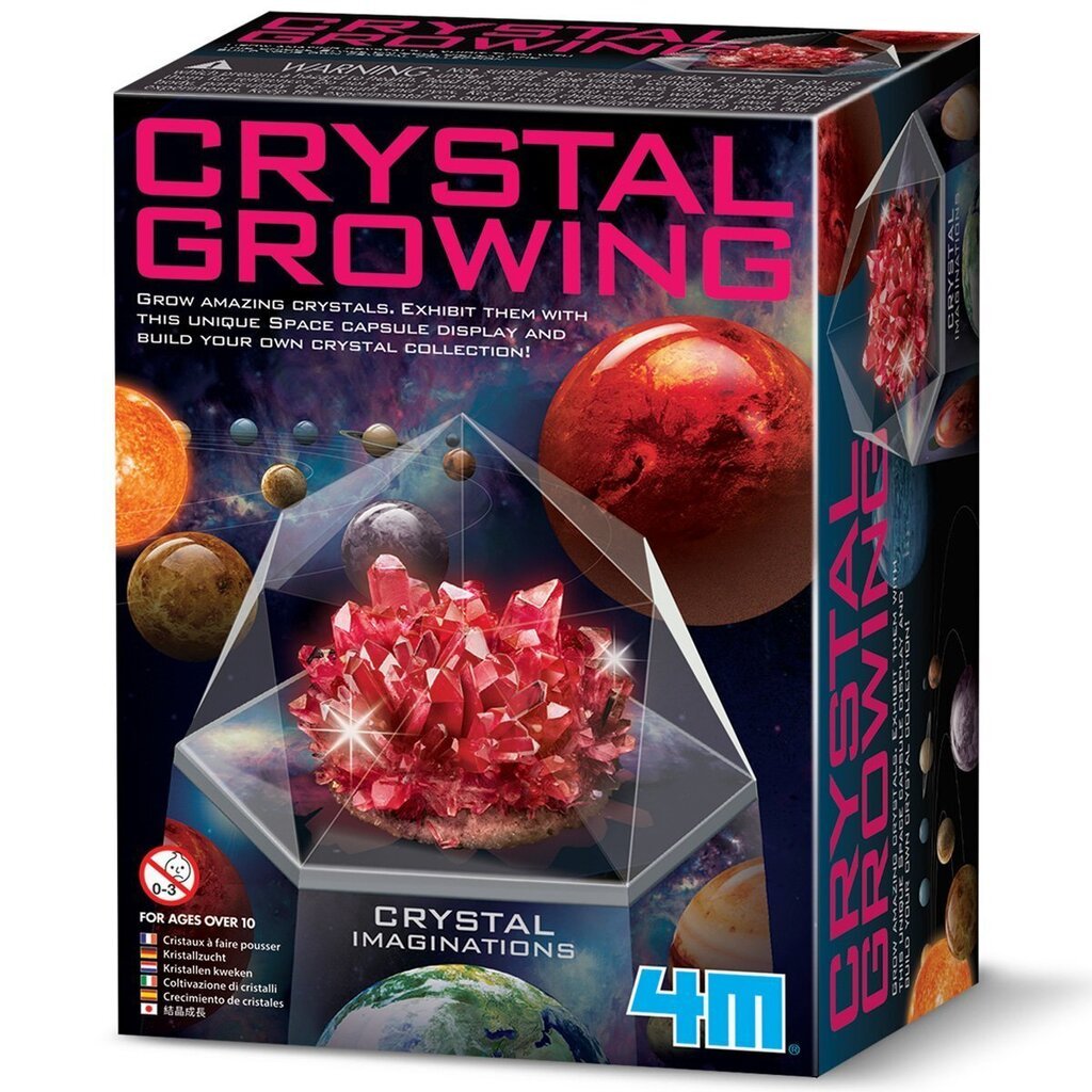 4M Crystals Kasvatuspakkaus: punaiset kiteet hinta ja tiedot | Kehittävät lelut | hobbyhall.fi