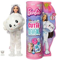 Barbie Cutie Reveal Jääkarhu yllätyssetti, Winter Sparkle-sarja hinta ja tiedot | Tyttöjen lelut | hobbyhall.fi